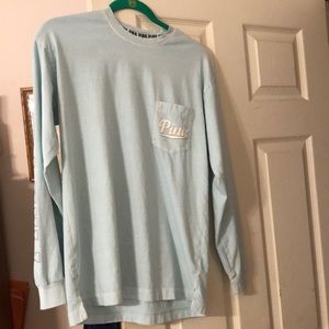 Victoria’s Secret Pink Tee - Color: light blue or sea foam green